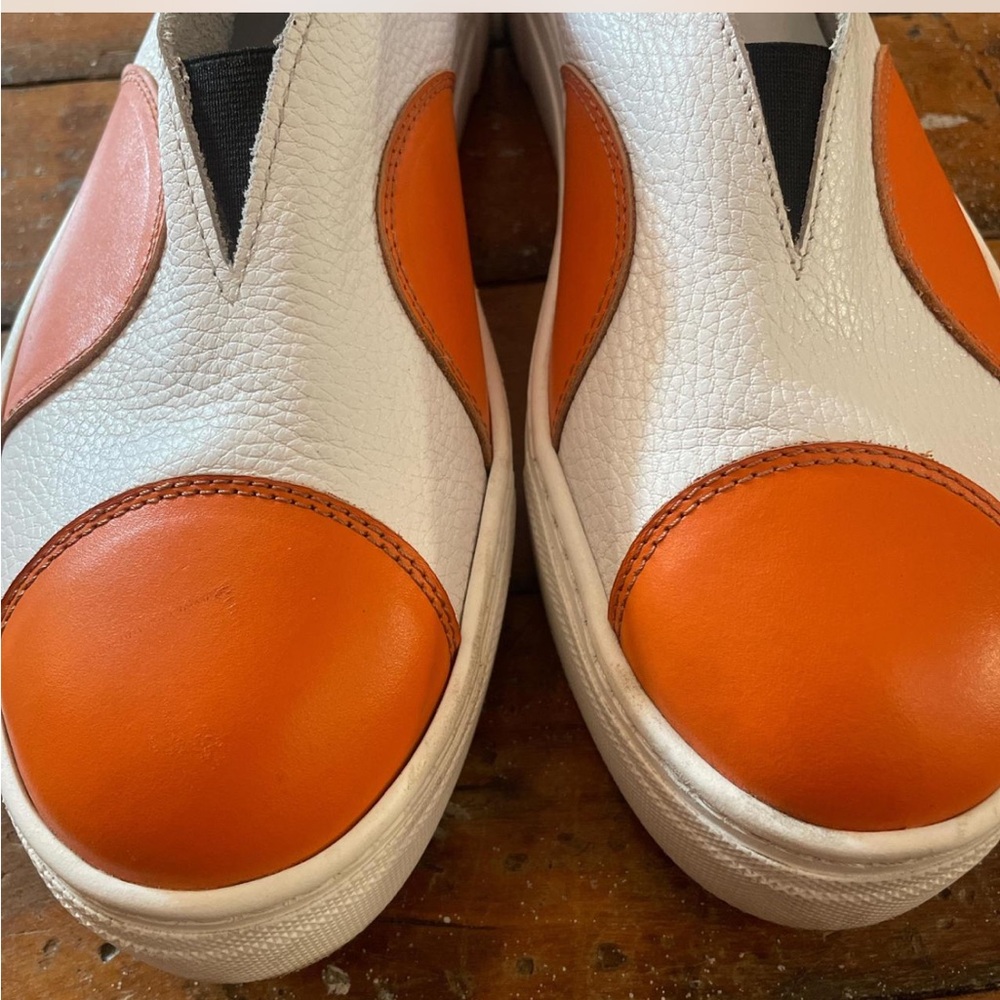 LUUKAA leather polka dot slip ons - Picture 3 of 5